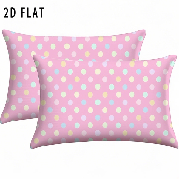 2pcs Macaron Polka Dot Pink Pillowcases, Featuring a Fresh and Soft Color Scheme, Adapt to Various Home Decor Styles, Adding a Gentle Ambiance to the Bedroom