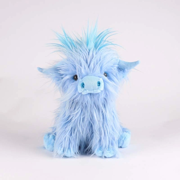 10in Highland Cow Plush Toy Cute Scottish Highland Cattle Plushie - Brown