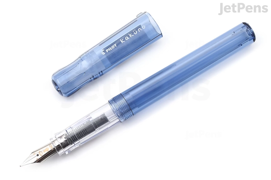 Pilot Kakuno Fountain Pen - Family Series - Transparent Blue - Fine