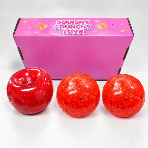 TEMU 3pcs Wax Crack Toys, Wax Crack Ball Squishies, Crispy Stress Ball, Snowball Compression , Fidget Toy With Crackable Texture, Crackable Soft Toy