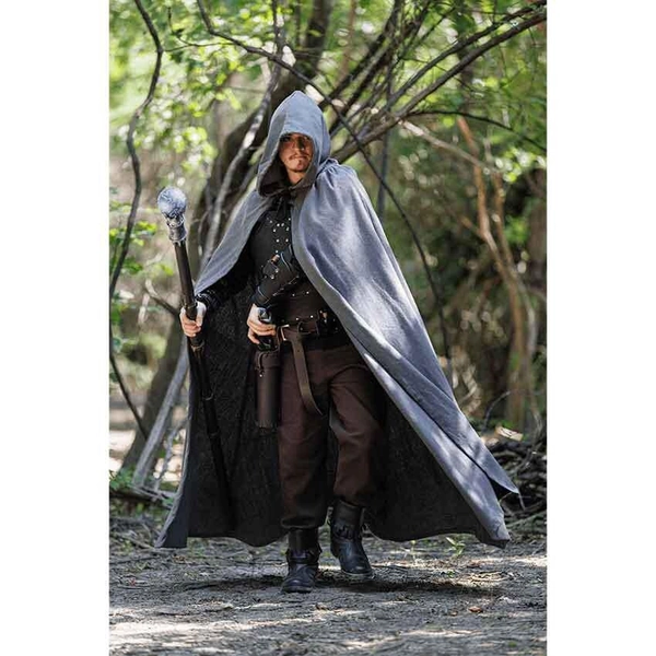 Cotton Canvas Cloak, Medieval Cloak, Hooded Cloak, Renaissance Fair Cloak, Medieval Cape