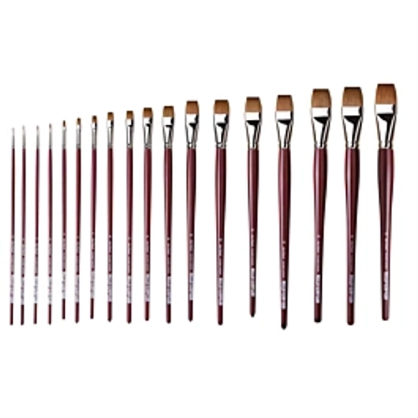 Kolinsky flat brush 1810 Da Vinci