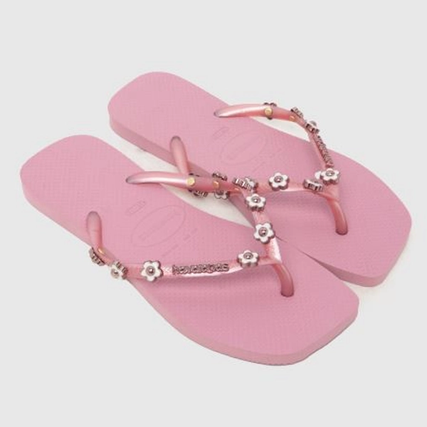 Havaianas Square Slim Stylish Flip in Pink