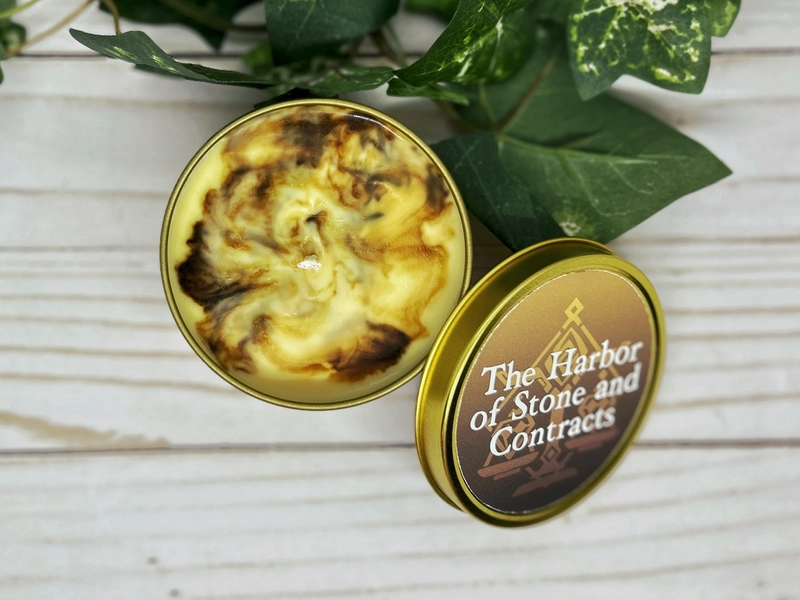 The Harbor of Stone and Contracts | Genshin Impact Inspired Candle