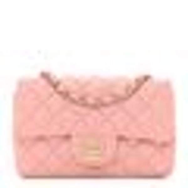 Chanel Lambskin Quilted Mini Rectangular Flap Pink