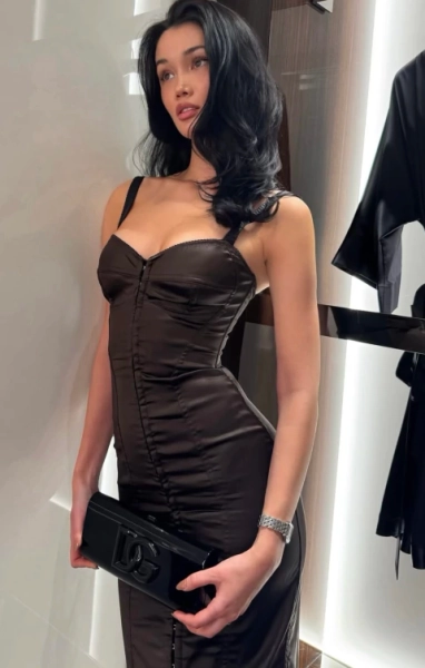 DRESS SCARLET NOIR