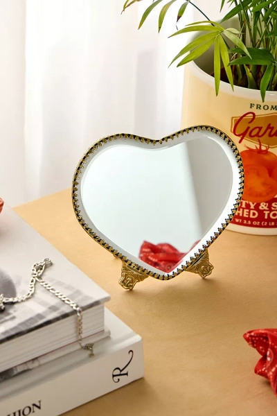 Mini Antique Heart Mirror