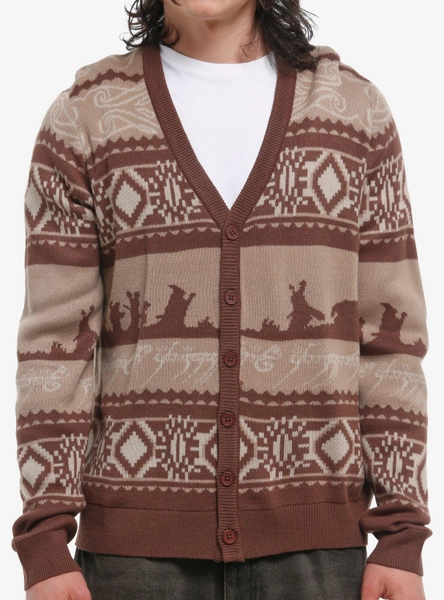 The Lord Of The Rings Silhouette Fair Isle Cardigan