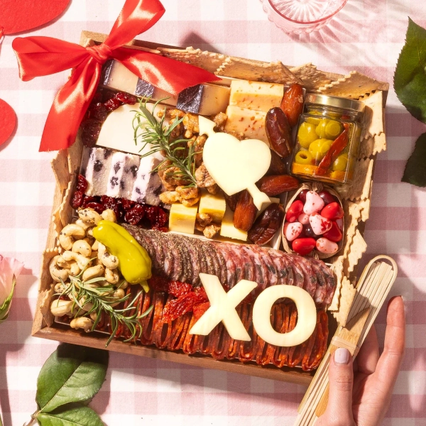 Valentine's Classic Cheese & Charcuterie Board