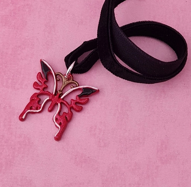 Resident Evil Ada Wong Butterfly Choker Necklace - Video Game Jewellery - Biohazard - Cosplay Jewellery - Etsy UK