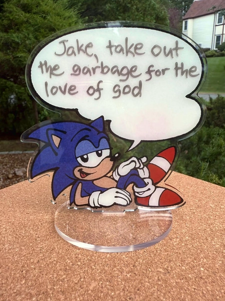 Sonic Whiteboard Standee