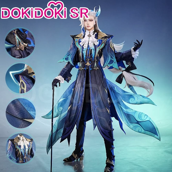 【Prêt à être expédié】Costume de cosplay Neuvillette du jeu Genshin Impact【S-2XL】DokiDoki-SR Costume de cosplay Neuvillette pour hommes, grande taille - AliExpress 200000532