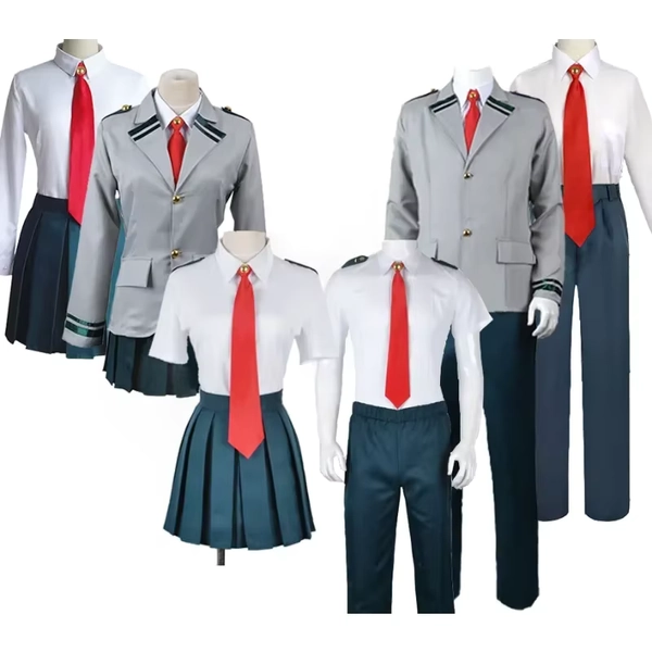 Anime My Hero Academia Midoriya Izuku Cosplay Costume Todoroki Shoto School Uniform Set Wig Suit Unisex Halloween Role Play - AliExpress 200000532