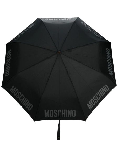 Moschino logo-print compact umbrella | One Size