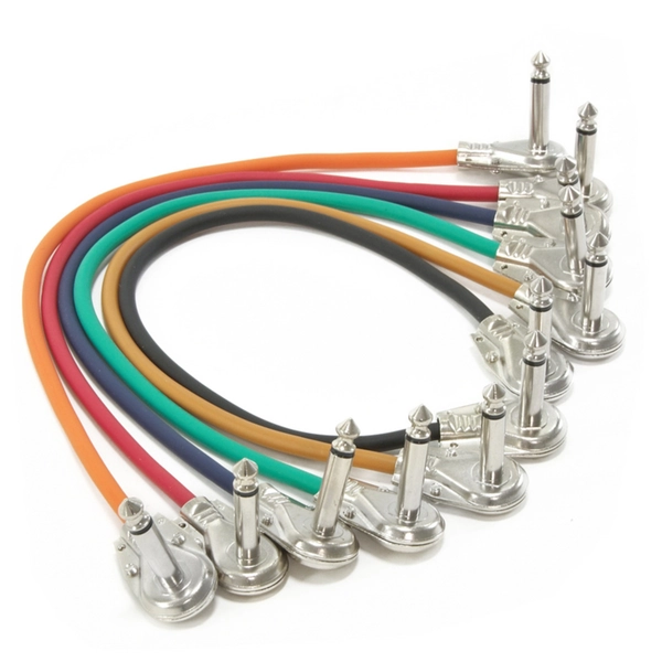 Pack of 6x30cm Patch Cables (for pedalboard)