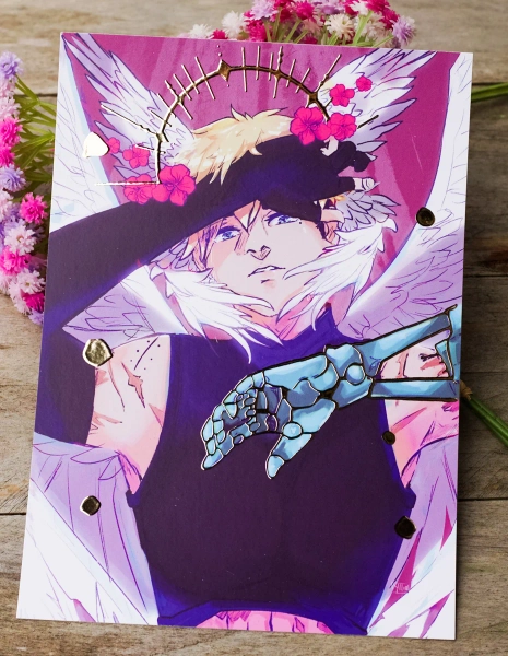 Trigun - Angel Vash - A5 Golden foil Print