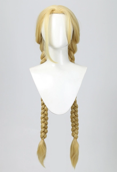 Street Fighter 5 Cammy White Cosplay Wig Long Golden Braid Wig