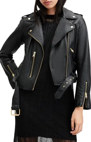 Balfern Leather Biker Jacket