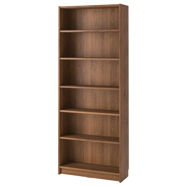 BILLY Bookcase - brown walnut effect 31 1/2x11x79 1/2 "