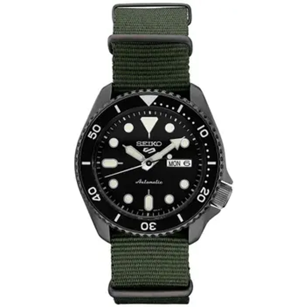 Relógio SEIKO 5 Sports SRPD91 para homens com mostrador preto automático - Relógio Masculino - Magazine Luiza