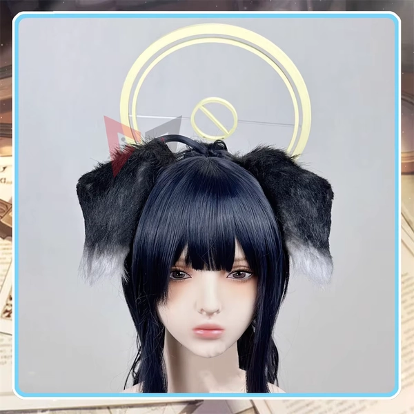 New Blue Archive Snekozuka Hibiki Cosplay Dog Ears Hairhoop Hair Accessories Wig For Game Party  To Custom Made - AliExpress 200000532