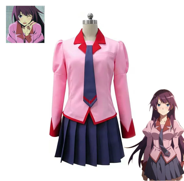 Senjougahara Hitagi Cosplay Costume