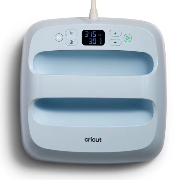 Cricut EasyPress 3 - 9 in x 9 in - Bluetooth-Enabled Handheld Heat Press Machine, Blue