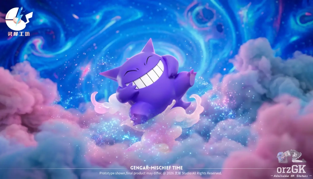 Ling Xi Gong Fang Studio - Gengar Pokedex 1/20 #9 Pokémon - OrzGK