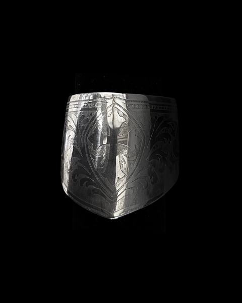 Velora Cross Etched Armor Cuff