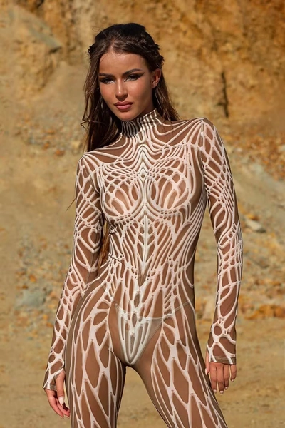 Sheet Mesh Bodysuit