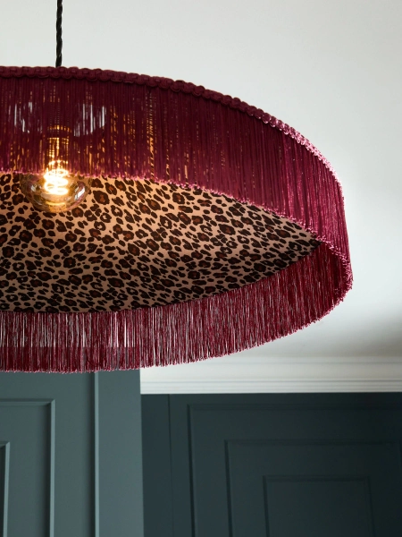 Red Allegra Easy Fit Shade Ceiling Light