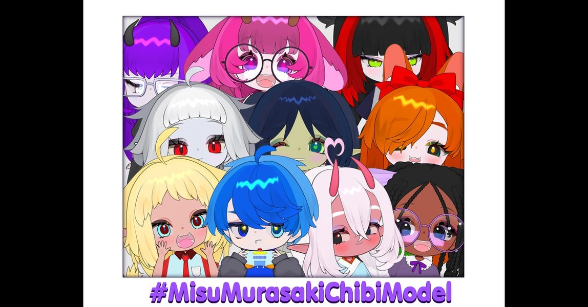 1.0 Customizable Chibi Vtuber Model