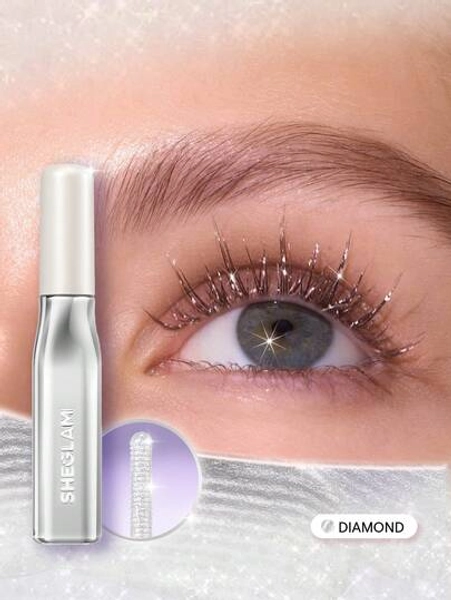 SHEGLAM Crystal Gaze Glitter Mascara Brand Beauty Makeup Face Paint Cosmetic For Women Girls Perfect For Winter Ideal For Y2K Fancy Fashion Suitable For Birthday Christmas Gift Party Ready Best Color