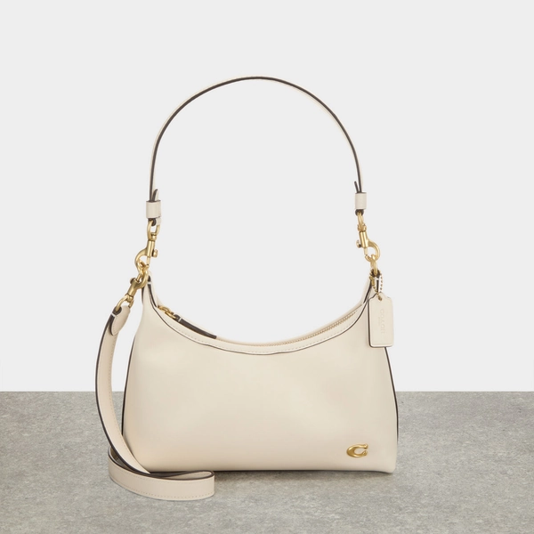 COACH The Sustainable Edit Juliet 25 Leather Shoulder Bag - Chalk