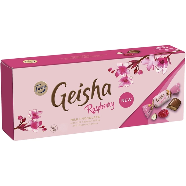 Fazer Geisha Raspberry chocolate praline 250g