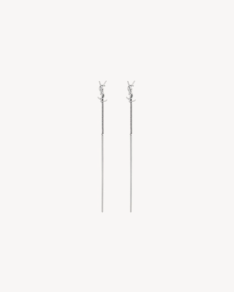 CASSANDRE threader earrings in metal