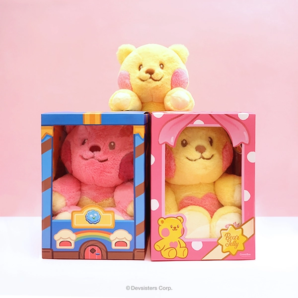 Pink CookieRun Bear Jelly Plushie (L)