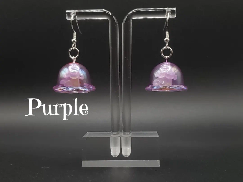 Moon Jellyfish Earrings (clip Ons Available) - Etsy