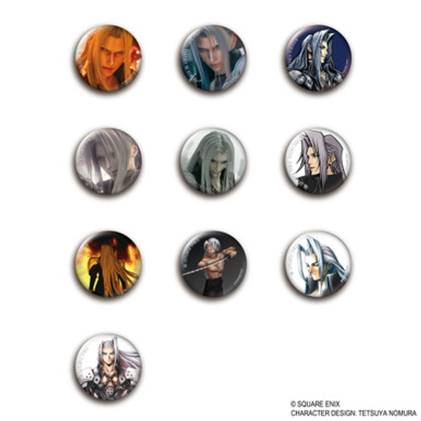 FINAL FANTASY VII Pin Badge Collection - SEPHIROTH Vol. 1 (display)