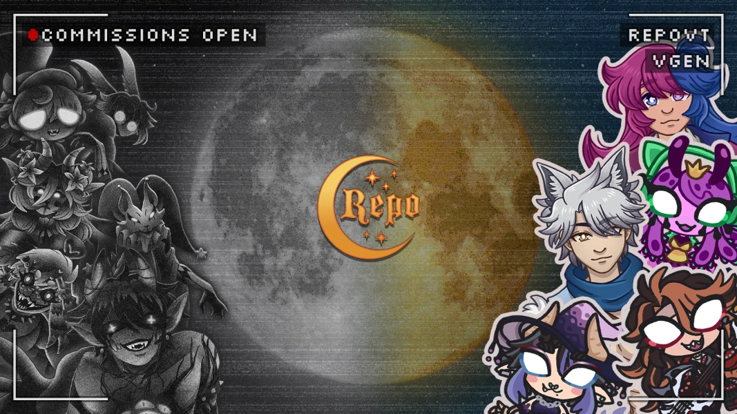 Animated Night Creature Waiting / BRB / Ending Screen by Repo