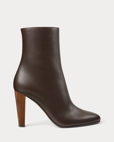 Bernice 95 MM Calfskin Bootie for Women | Ralph Lauren