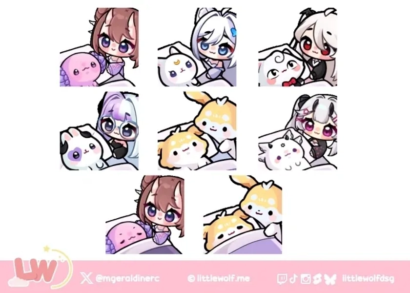 Tuck/Untuck [YCH] Animated Emote by Little Wolf Studio (@LittleWolfStudio)