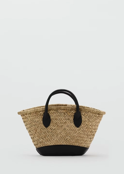 Small natural fiber basket - Women | MANGO USA