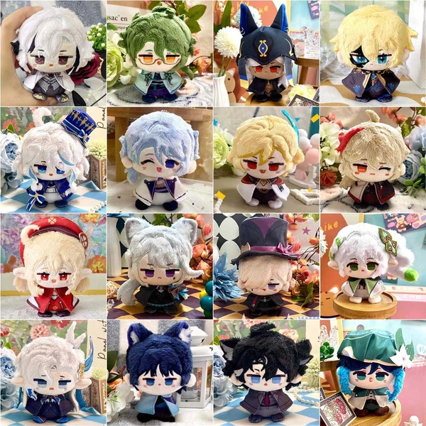 Mini Genshin Plush Doll Cute Genshin Impact Plushie Keychain