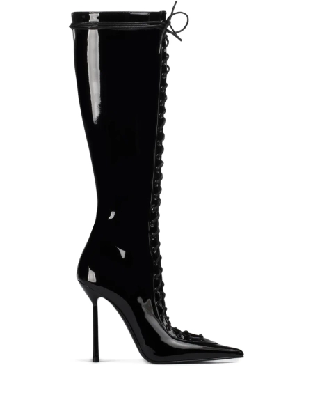 Le Silla 100mm Colette lace-up pointed-toe boots | 35