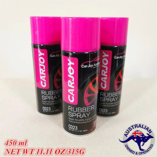3 x 450ml CarJoy Premium Matt Black Removable Rubber Paint Wheel Rim Spray Dip
