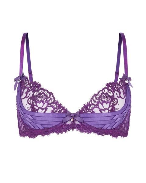 Dioni Plunge Non Padded Bra in Deep Purple | By Agent Provocateur