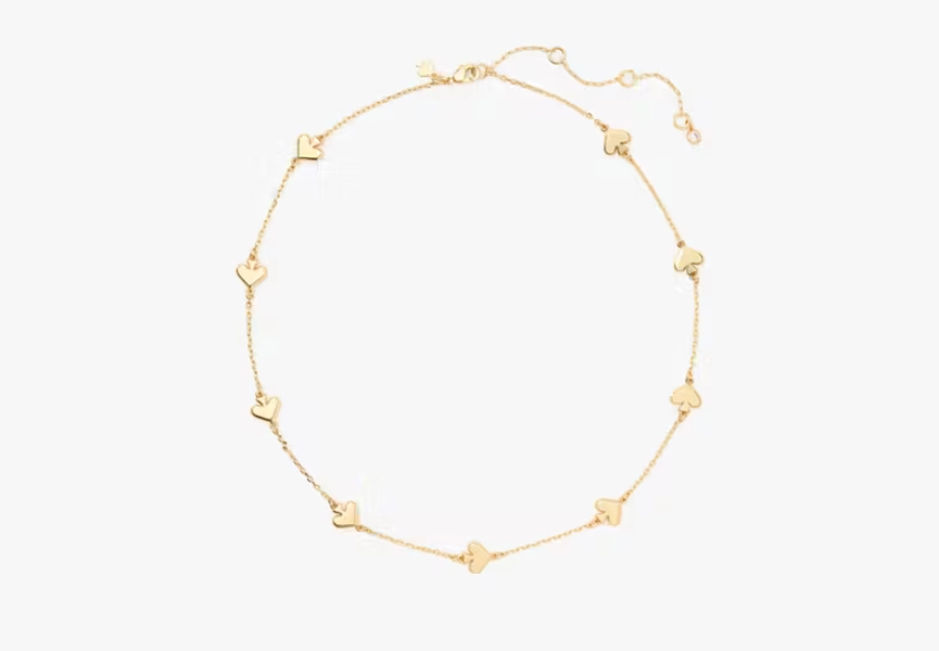 Gold Spot The Spade Metal Scatter Necklace