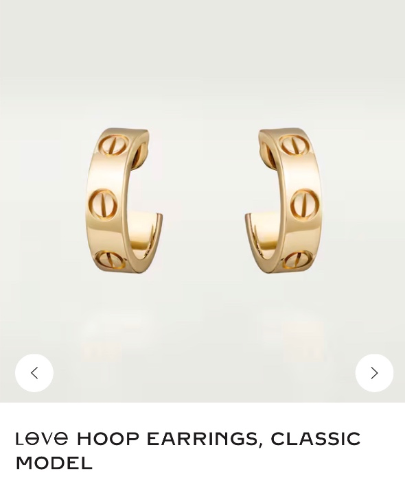 Cartier Love Earrings