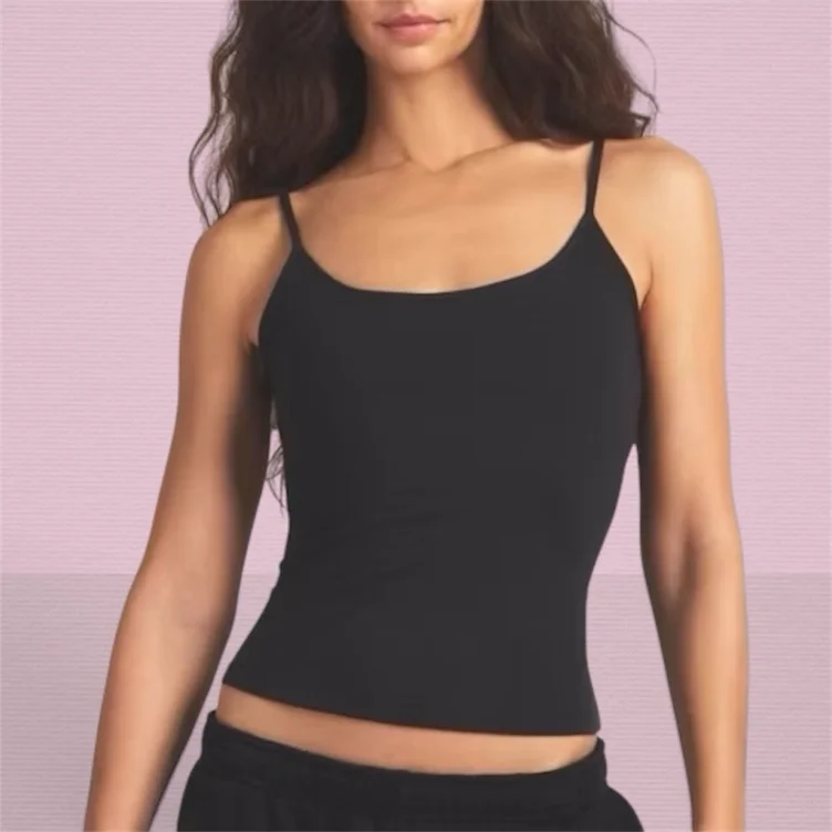 COTTON JERSEY SCOOP NECK CAMI 